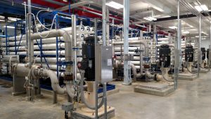 Nanofiltration system used as final treatment at Municipal Water Treatment Plant