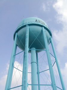 Water Storage Tank In municipal Water Treatment System with radio replacement