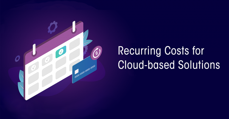 Recurring Costs for Cloud based solutions