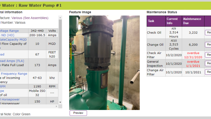 Asset Management Pump example