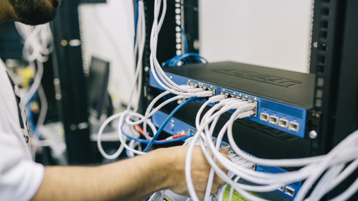 Man working on a On-Premise SCADA solution