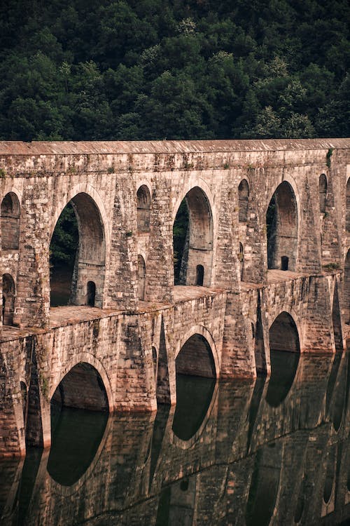 Roman Aqueduct that shows the use of water in history.